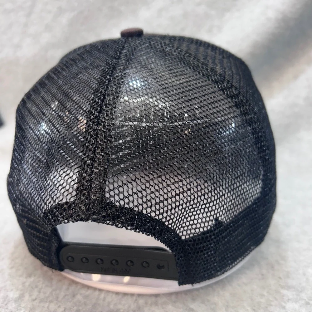 Granger Feed & Supply Mens Black Nissin Trucker Hat Mesh Snapback OSFM